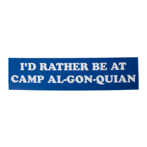 "I'd Rather Be at Camp AGQ" Bumper Sticker
